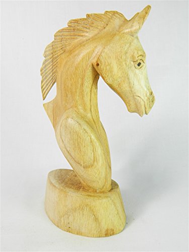 Wooden Horse Carving - Horse Head 15cm