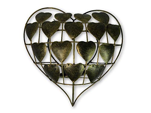 Metal Heart Tea- Light Holder/ Sconce- Gold