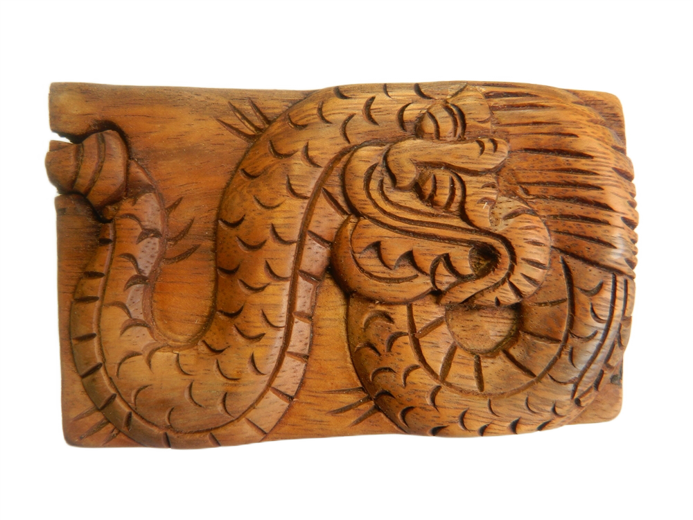 Wooden Puzzle Box - Dragon