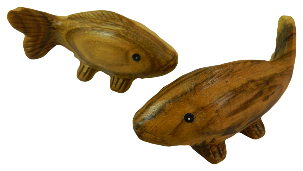 Wooden Pair Of Animals - Pair of Koi Fish