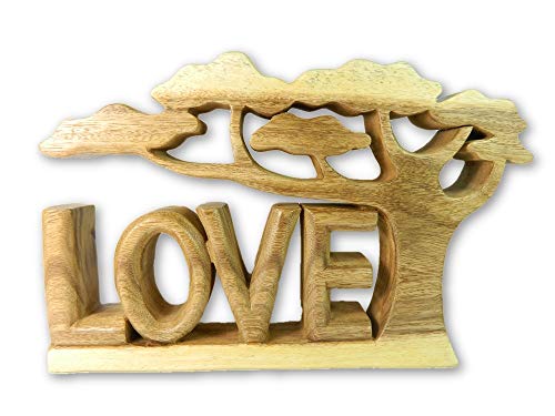 Wooden Word Art - Love